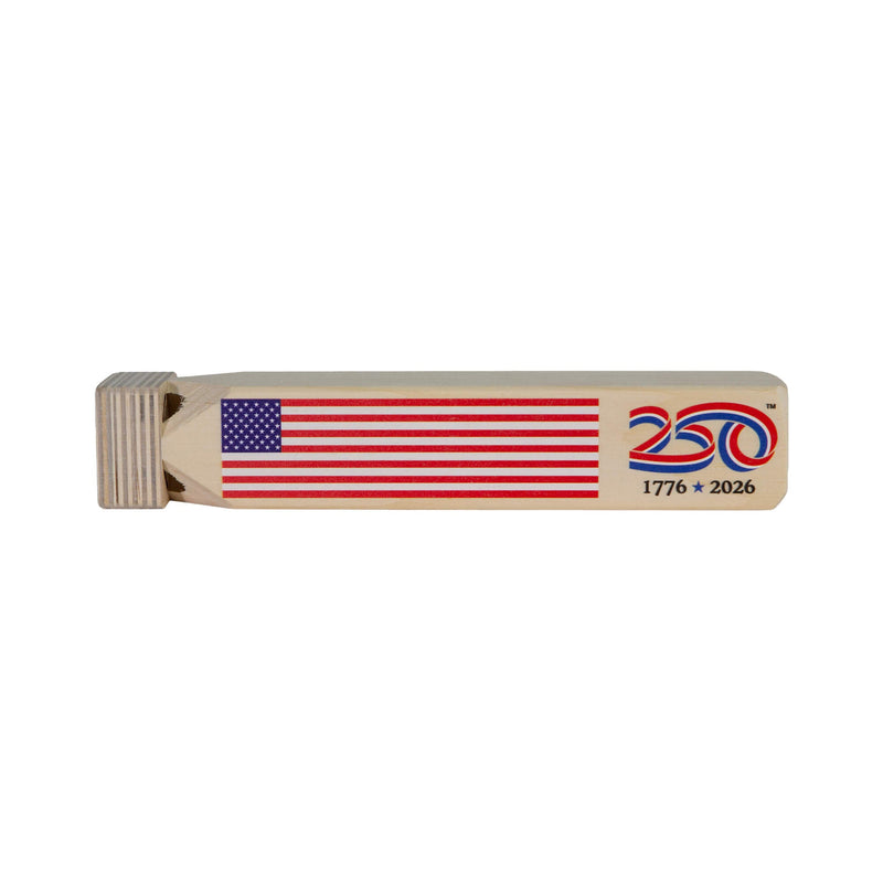 250th Logo Flag Train Whistle