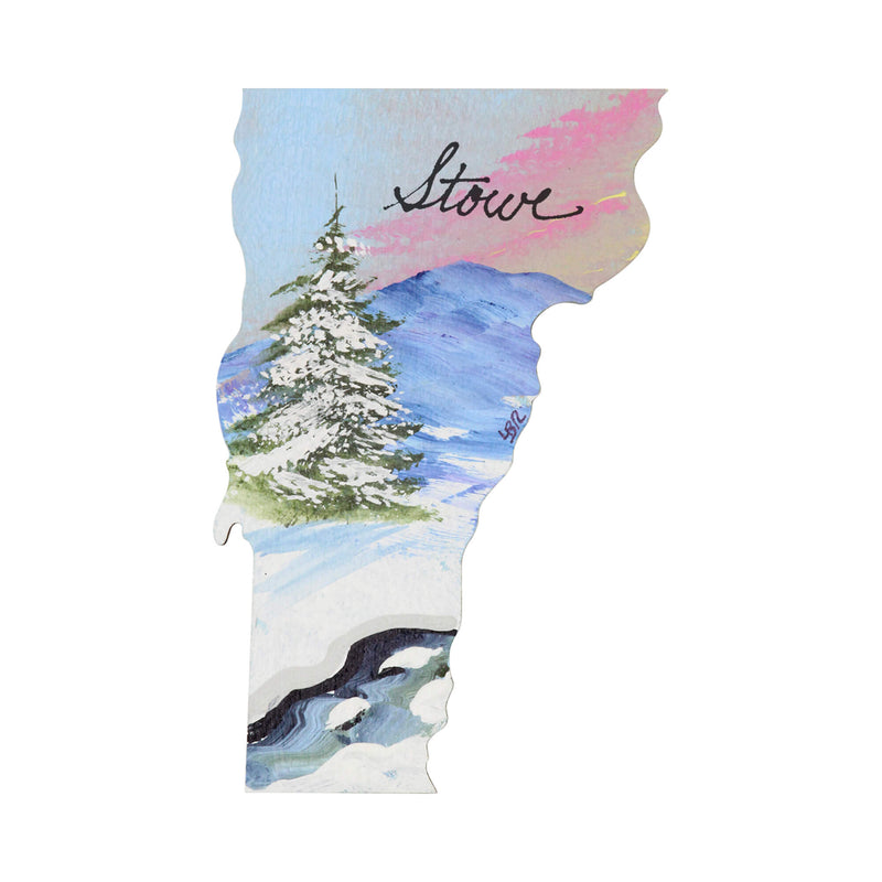 Vermont Handpainted Magnet with Lettering