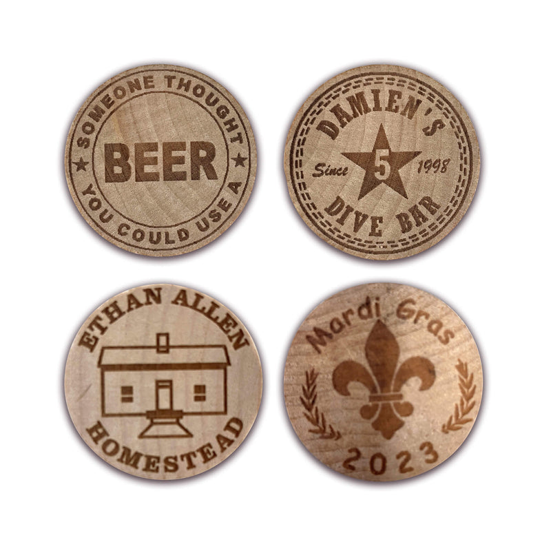 Custom Wooden Nickels