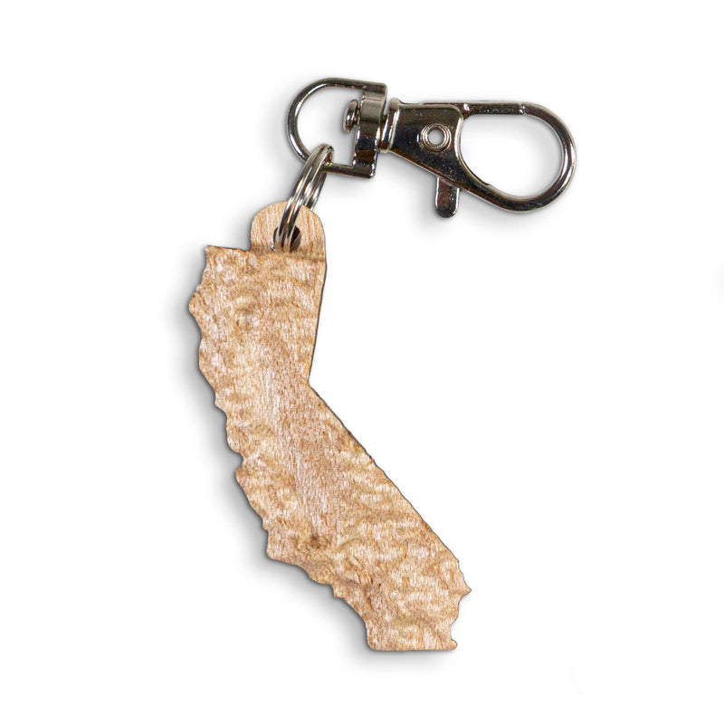 California State Keychain topographic map | California Map Gift