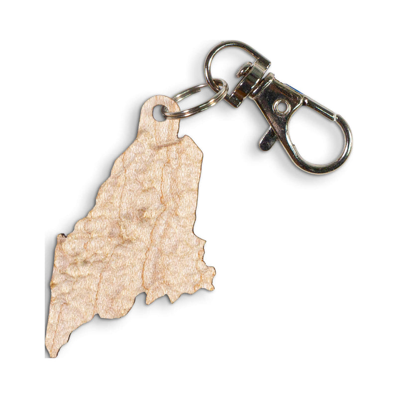 Maine State Keychain topographic map | Maine Map Gift