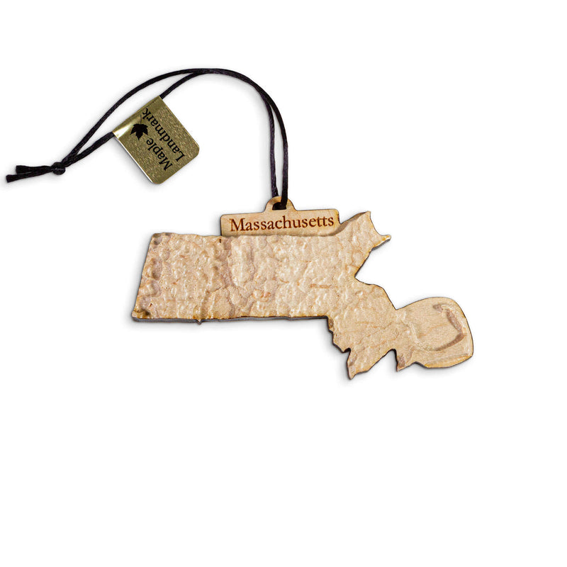 Massachusetts Ornament State Topographic Map | Holiday Gift