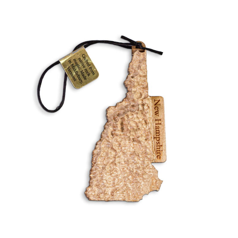 New Hampshire Ornament Topographic Map | Holiday Gift