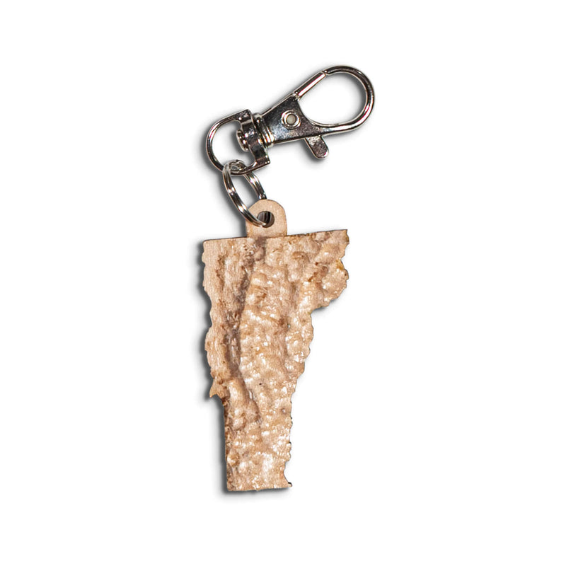 Vermont State Keychain topographic map | Map Gift